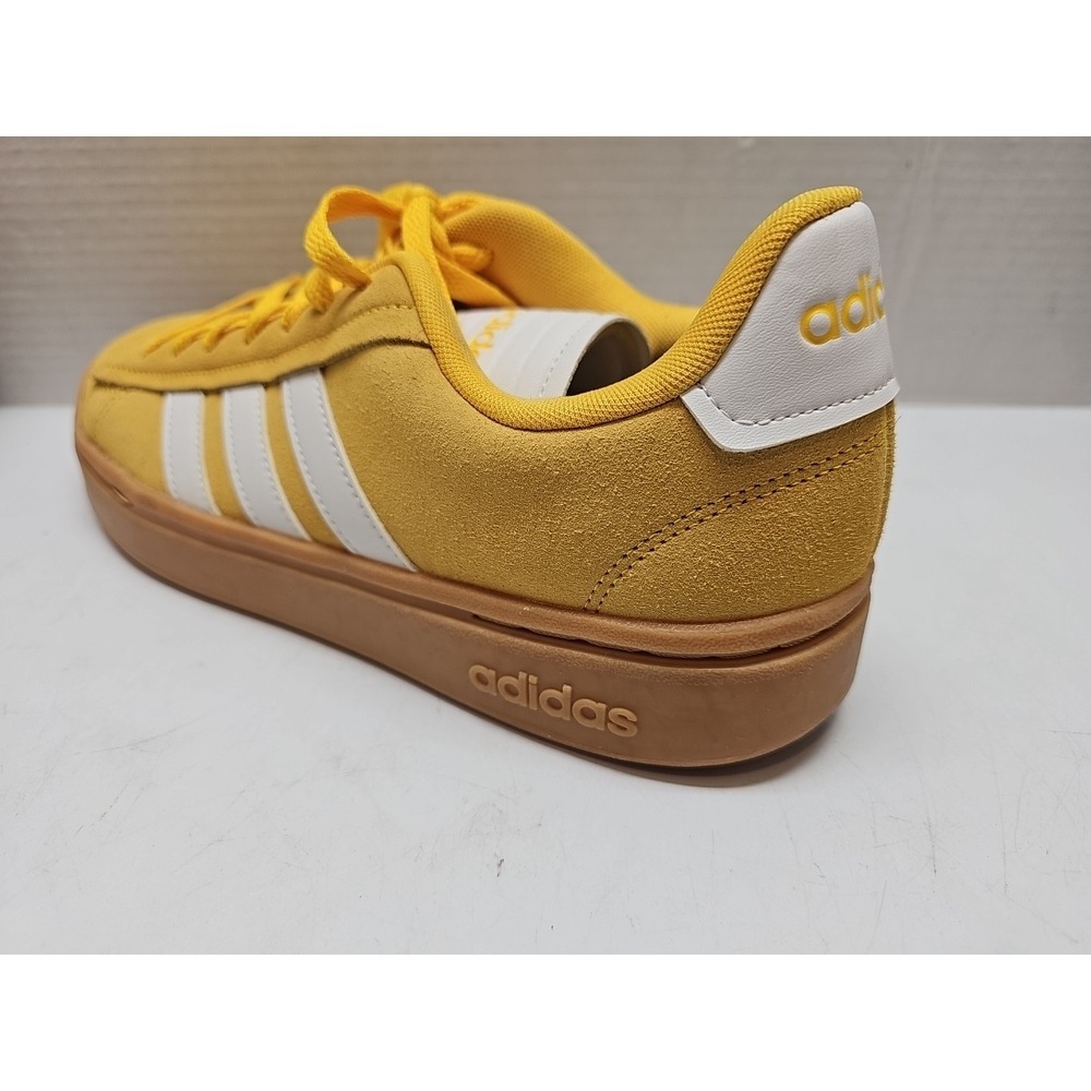 Adidas Grand Court Alpha Yellow Suede Sneaker with Gum Sole Size 11 - Picture 9 of 14